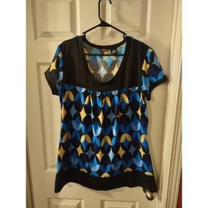 Goddess Top Size XL Multicolor Short Sleeve